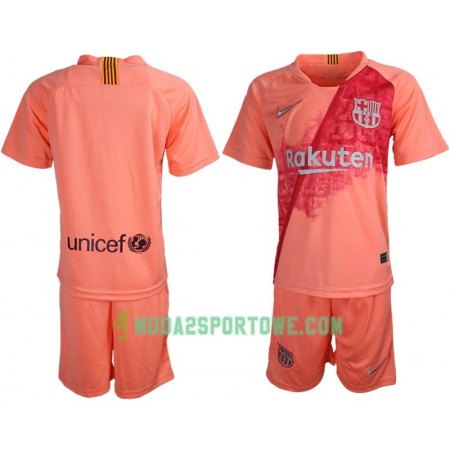 Koszulka FC Barcelona Dziecięcy Trzeci Stroje Piłkarskie 2018/19 Krótki Rękaw